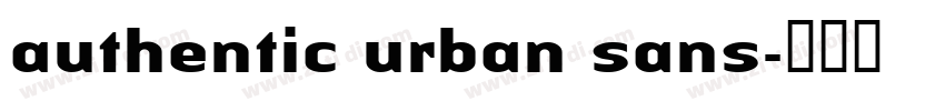 authentic urban sans字体转换